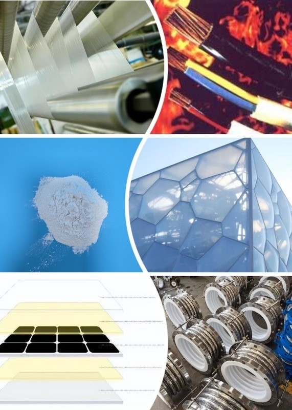 Granuli di pellet trasparenti ETFE resistenti ai raggi UV per materie prime di filo / film sottile