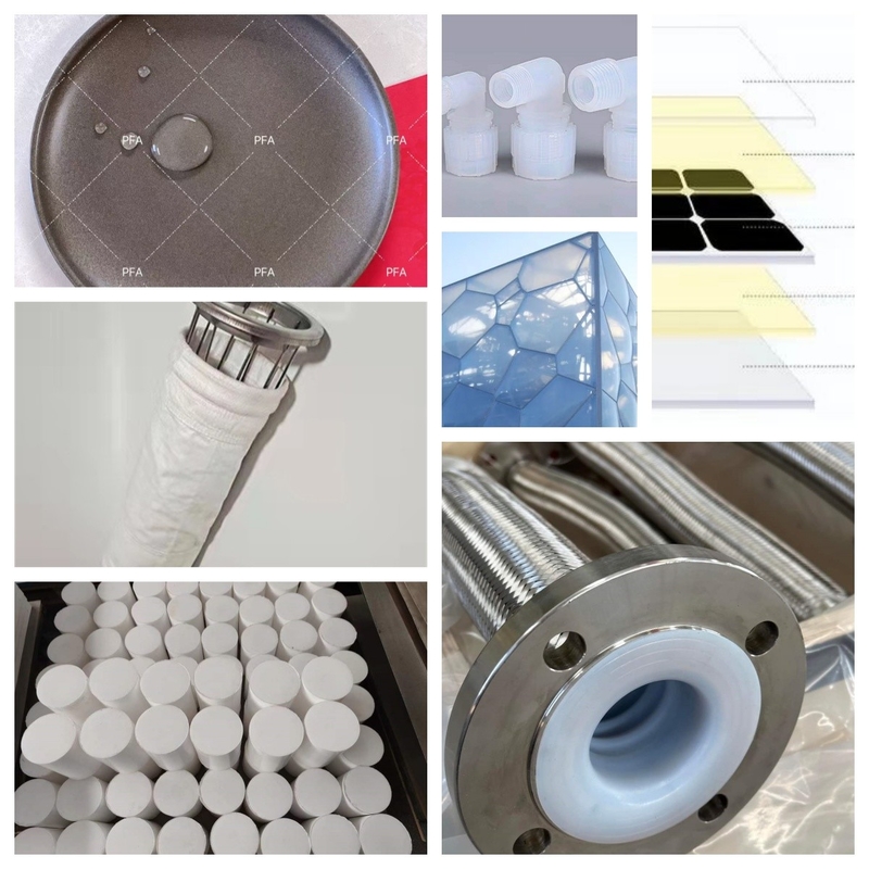 Materiale grezzo per fluoro-plastiche personalizzate Piccole pellet in forma di colore nero industriale