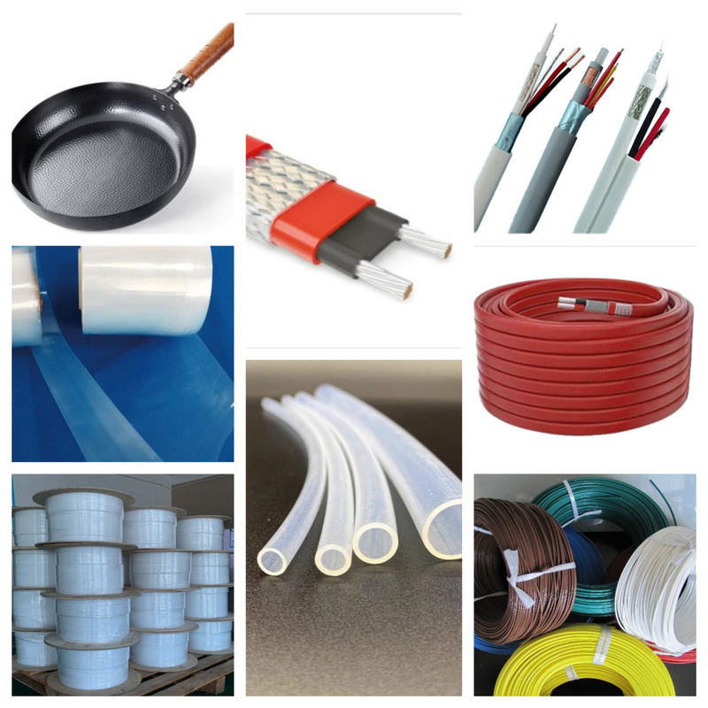 Materiale grezzo per fluoro-plastiche personalizzate Piccole pellet in forma di colore nero industriale